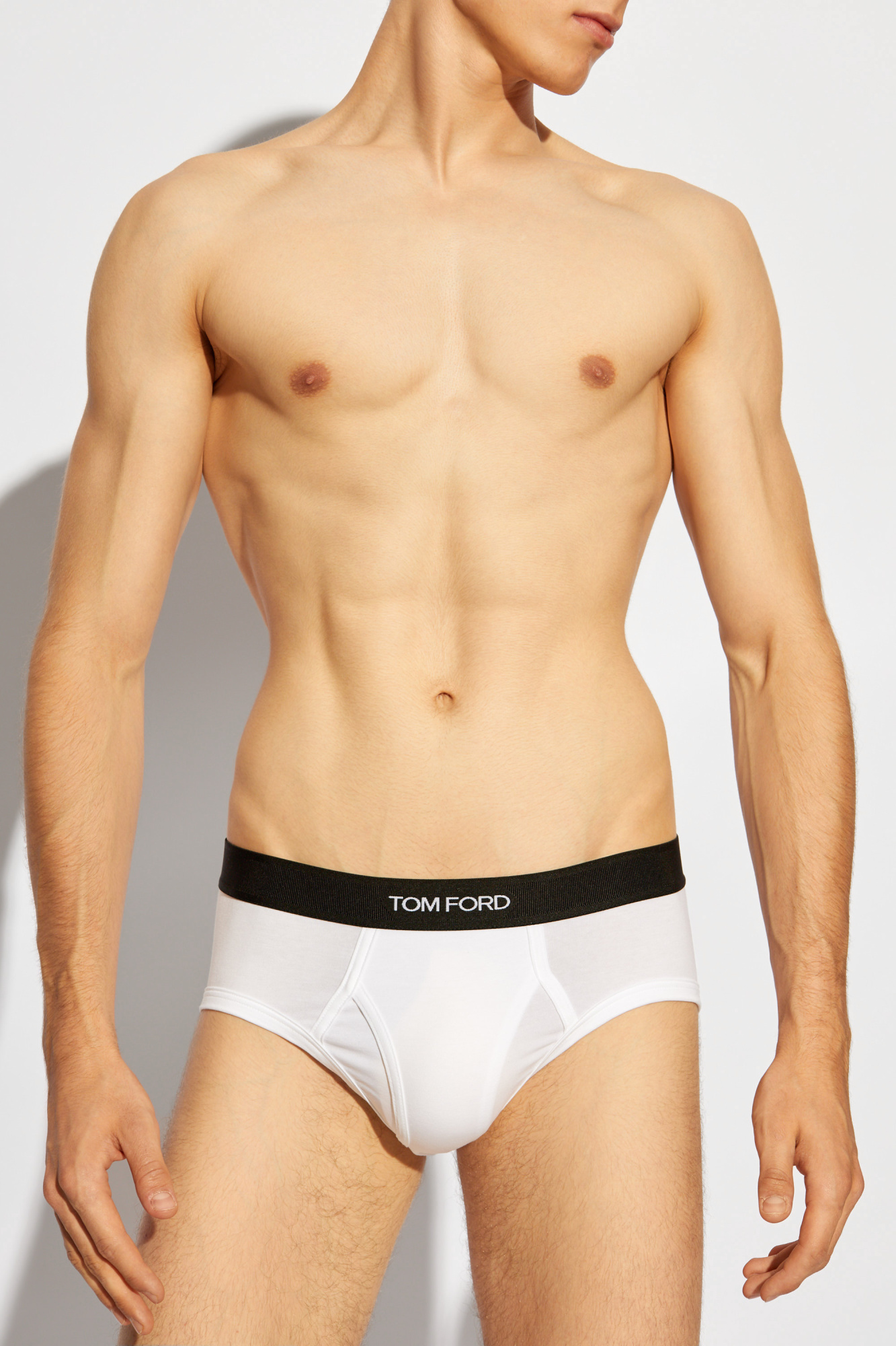 Tom Ford Two-pack of slip briefs with logo | Men's Clothing